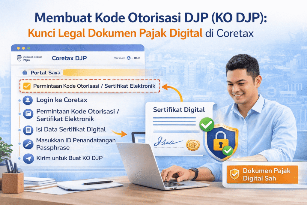 membuat kode otorisasi KO DJP taxtix.id