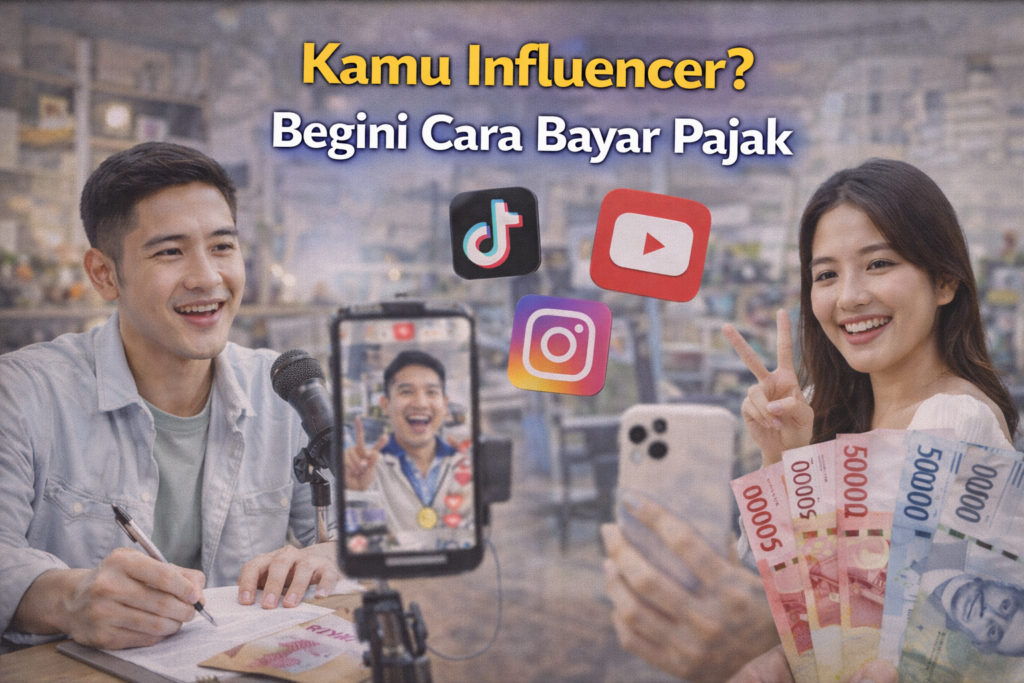 cara bayar pajak influencer taxtix.id